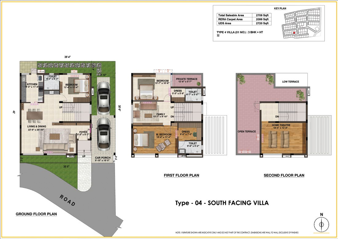 type 2 north facing villa